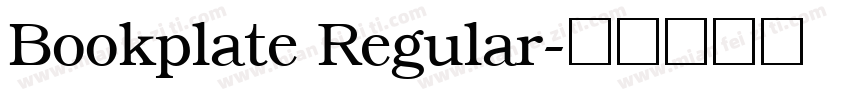 Bookplate Regular字体转换
